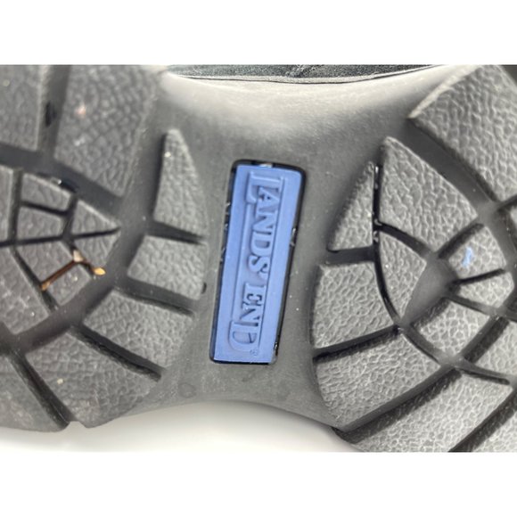 Woman's Lands End Hiking Boots shoes Size 7 Lace Up Black Suede - Picture 9 of 9